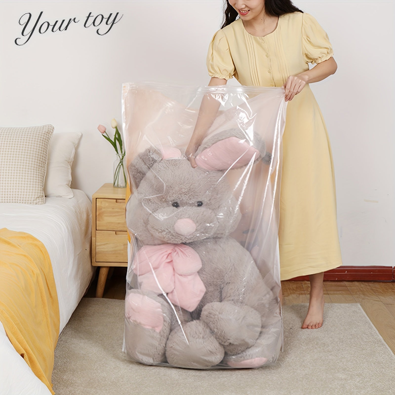 Vacuum Storage Bag Quilt Clothes Sealing Bag Travel Bag Room Decor