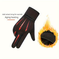 Men's Winter Cycling Gloves Touch Screen Windproof Warm Outdoor Activities Plus