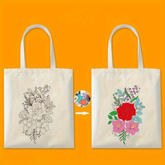 DIY Painting Handbag Linen Shoulder Bag for Women