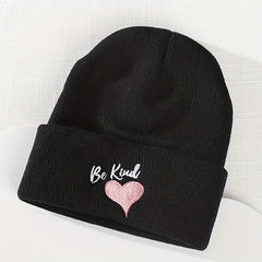 Love Embroidery Beanie Hat Thin Street Hip Hop Knitted Hat