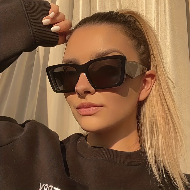 Y2K Square Sunglasses Jelly Anti Glare UV400