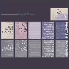 Romantic Poetry Collection Paper 20 Sheets Pack 6 Styles