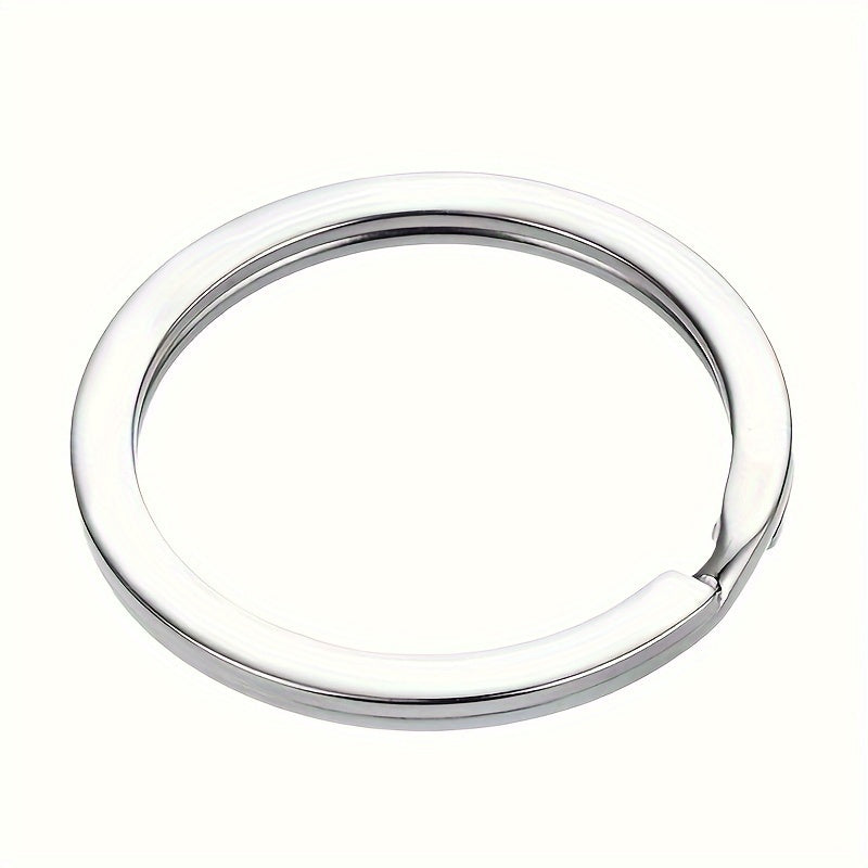 10pcs Round Key Chain Keyring Metal Key Ring Key Organizer
