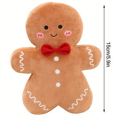 Gingerbread Man Plushie Toy Doll - Christmas Decoration Soft Anime Pillow