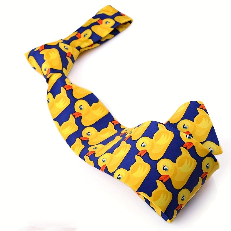 Yellow Duck Tie Men's Formal Dress Groomsmen Tie Funny Gift