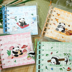 Panda Adventure Island Series Notebook, 160pcs Loose leaf, Student Cartoon