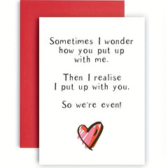 Funny Anniversary Card - Witty Card For Husband or Wife