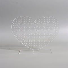 Romantic Hollow Heart Earring Storage Holder