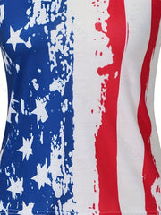 Independence Print Tank Top - Women's Summer Sleeveless Casual Tank