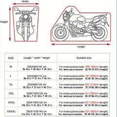All Season Motorcycle Cover Waterproof Sun Protection