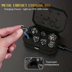 7 Pc Rechargeable LED Dice Set - Add Warm Breathing Light To Your Board Games