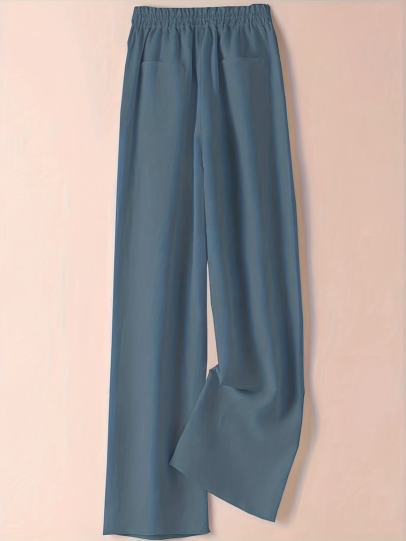 Wide Leg Elastic Waist Pants for Women