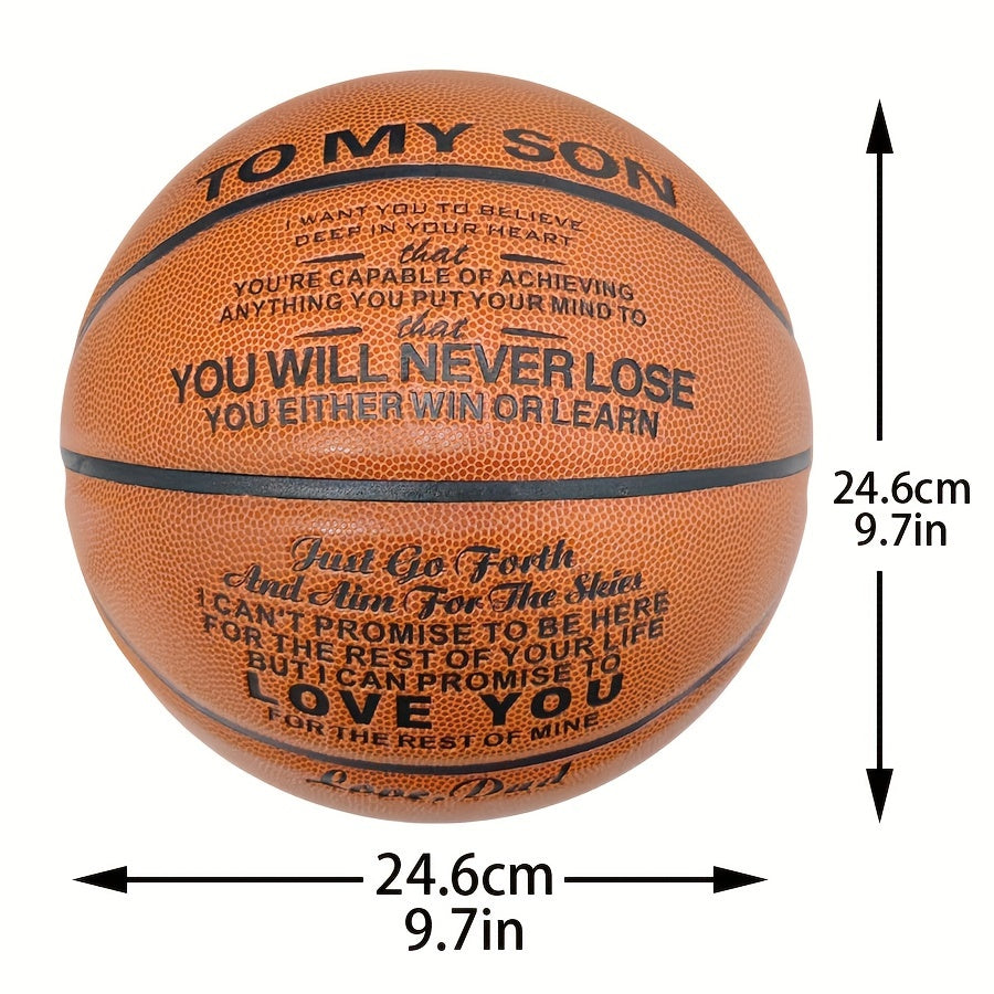 Engraved Basketball for My Son - Graduation or Birthday Gift