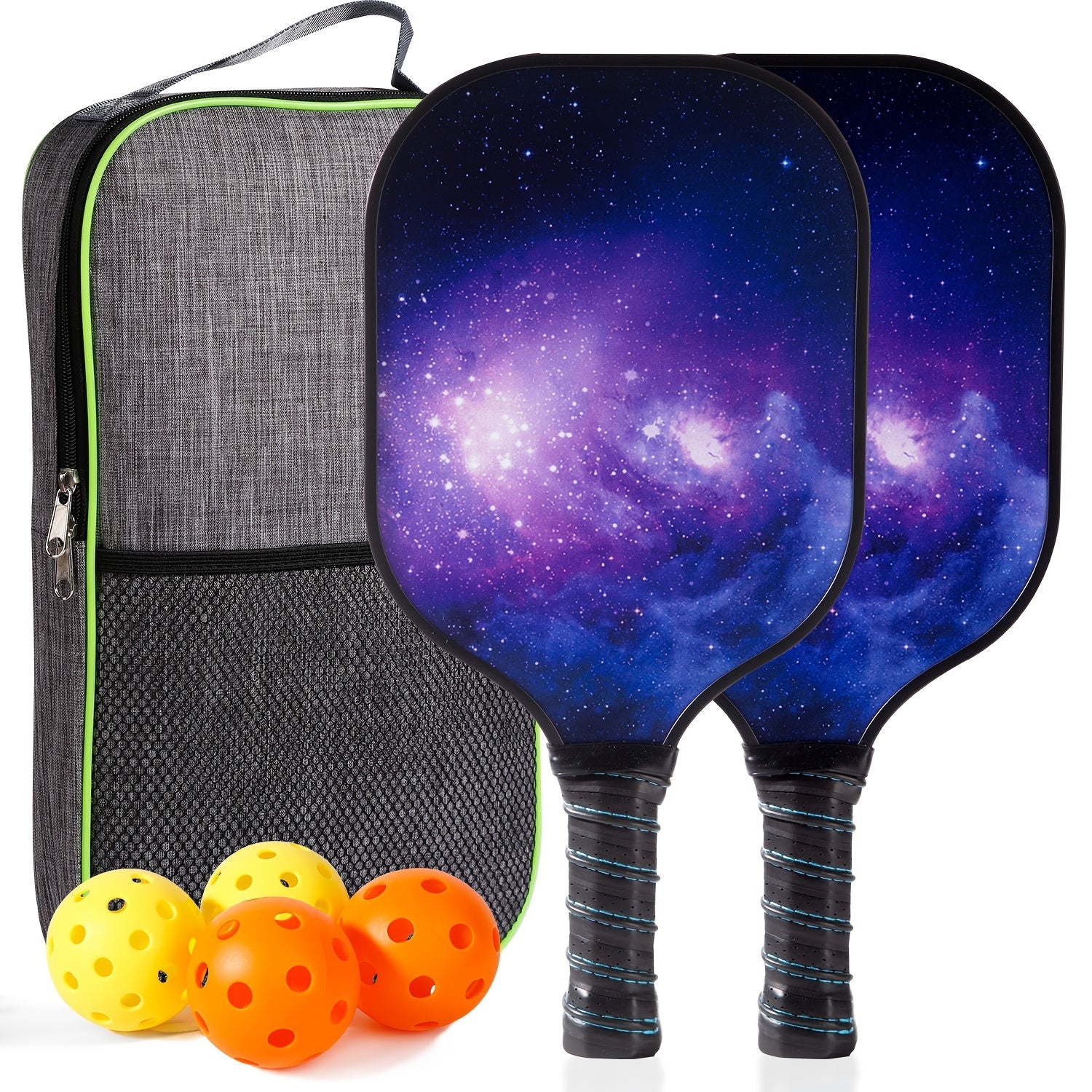 Fiberglass Pickleball Set: Racket & 4 Balls