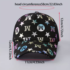 Hot Stamping M Trucker Hat Mesh Baseball Cap Sunshade Dad Hats