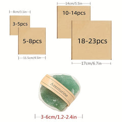 Natural Gemstone Bare Stone Jewelry Carved Transparent Crystal Decorative Stone