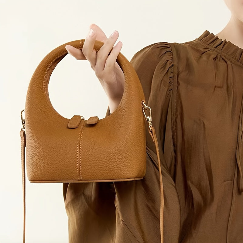 Minimalist Satchel Handbag for Women with Removable Strap