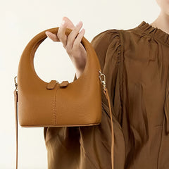 Minimalist Satchel Handbag for Women with Removable Strap