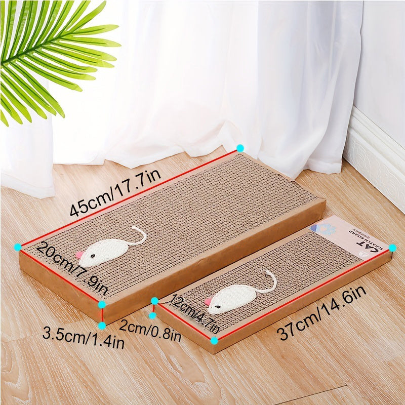 Durable Cat Scratcher Pad for Indoor Play and Claw Maintenance