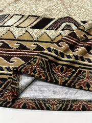  Southwest Print Long Sleeve Maxi Dress