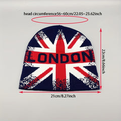 British Flag Beanie Hat Autumn Winter Street Warm Hat