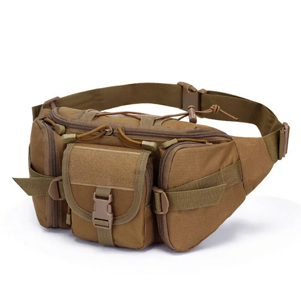 Waterproof Nylon Waist Fanny Pack Tactical Military Sport Bag