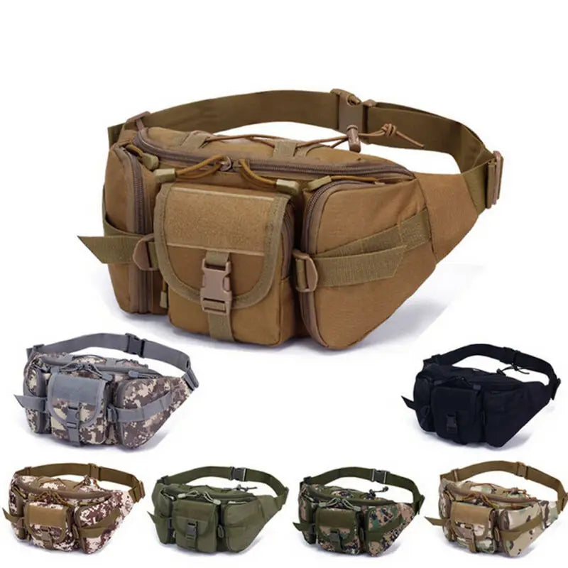 Waterproof Nylon Waist Fanny Pack Tactical Military Sport Bag