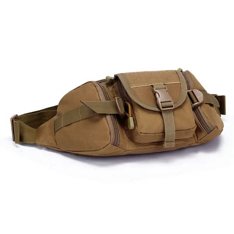 Waterproof Nylon Waist Fanny Pack Tactical Military Sport Bag