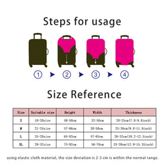 Letter Luggage Cover Protective Dust-proof Travel Accessory