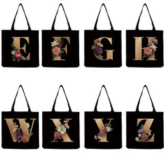 Floral Print Shoulder Bag High Capacity Eco Friendly Handbags