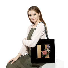 Floral Print Shoulder Bag High Capacity Eco Friendly Handbags