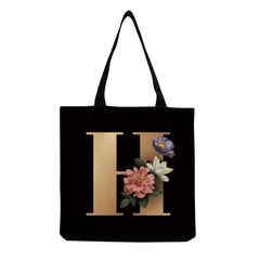 Floral Print Shoulder Bag High Capacity Eco Friendly Handbags
