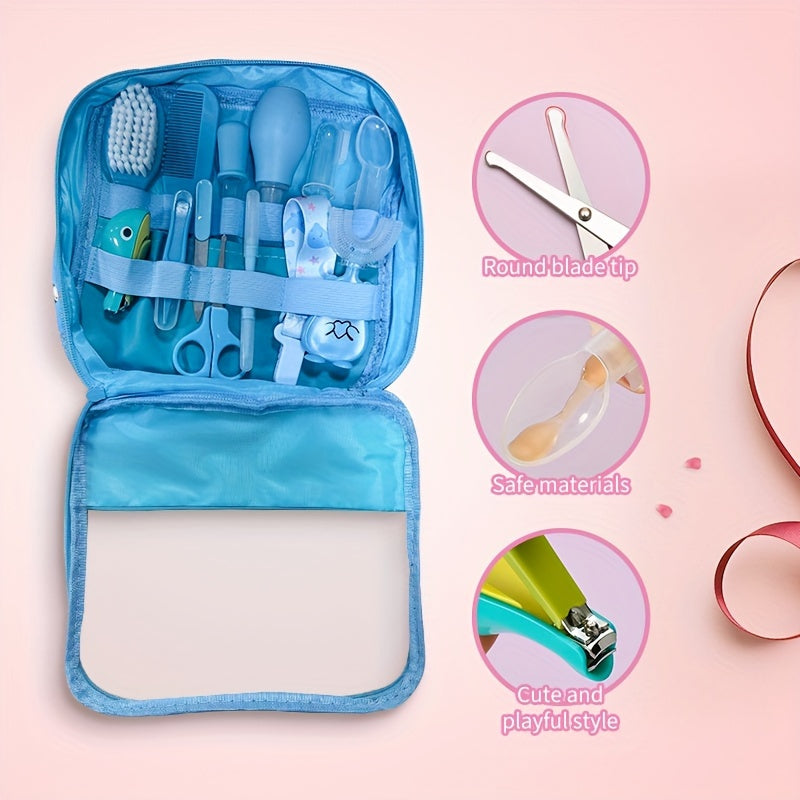 13pcs Healthcare & Grooming Kit Set Portable Safety Care Nasal Cleaner & Tongue