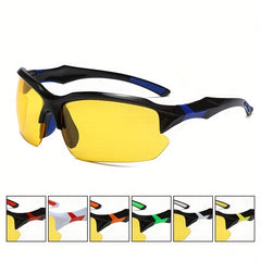 Men's Yellow Lens Night Vision Glasses for Cycling Golf Fishing Running