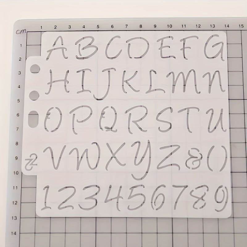Alphabet Letter Stencils Template for Painting Scrapbooking Embossing