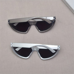 Y2K Wrap Around Sunglasses Futuristic Mirror Lens Glasses UV400