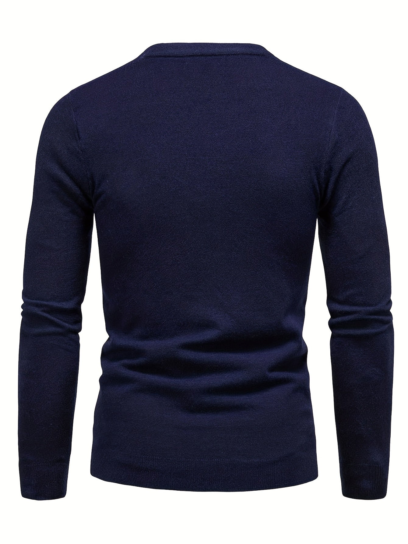 Men's Guitar Pattern Novel Sweater Warm Crew Neck Pullover