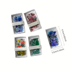 40pcs Floral & Plant Washi Paper Stickers DIY Scrapbook Album Decoration