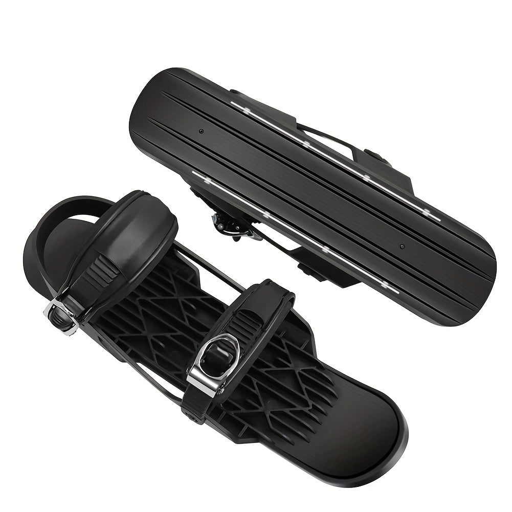 Mini Short Ski Skates For Snow Adjustable Winter Ski Shoes