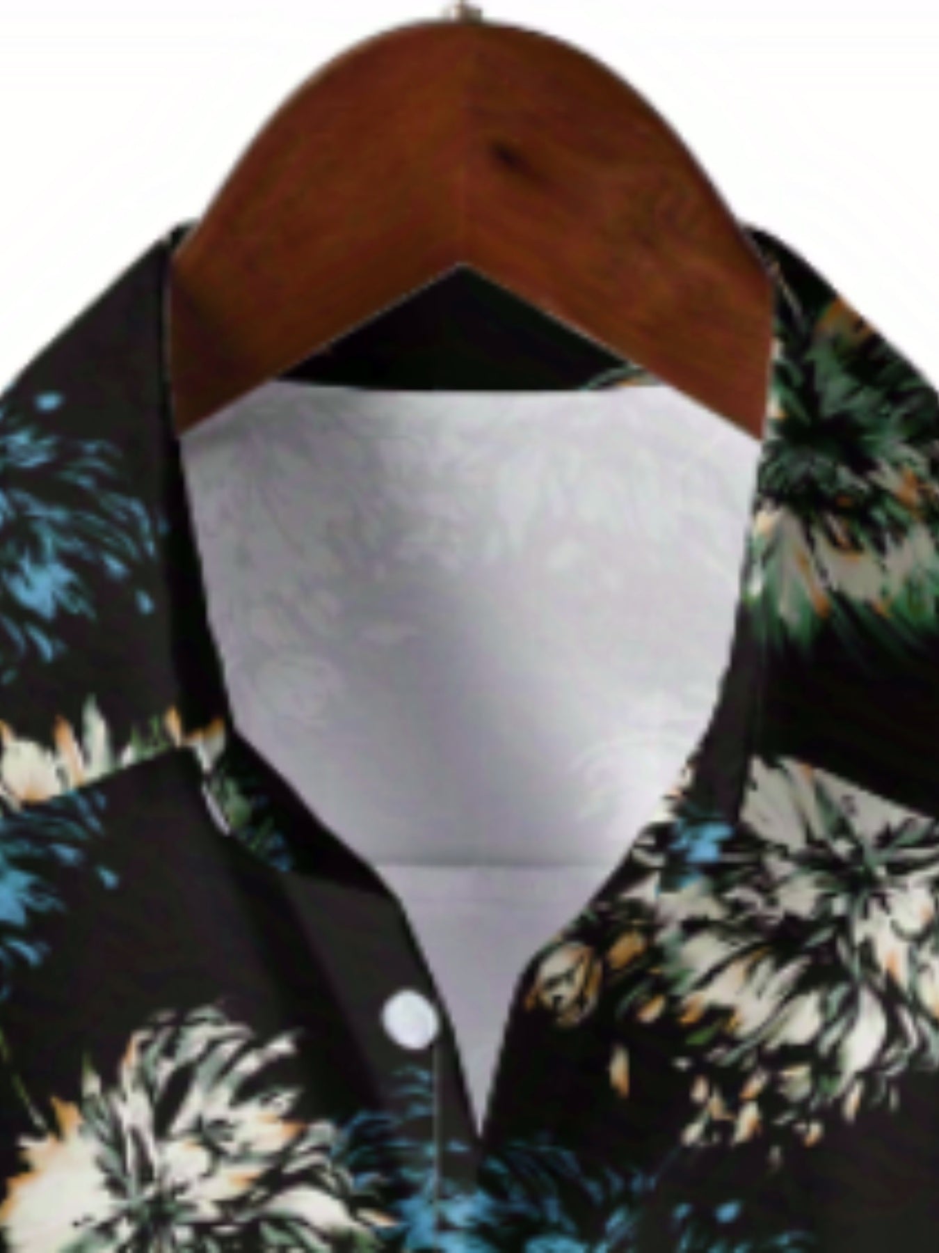 Men's Floral Camp Collar Bowling Shirt Short Sleeve Hawaiian Casual