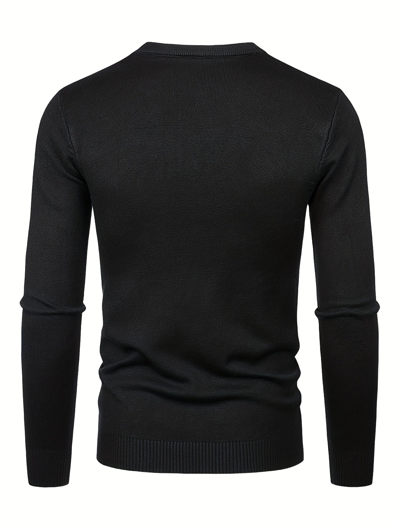 Cartoon Pumpkin Jack O Lantern Slim Warm Sweater Men's Casual Retro Style Middle