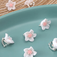 10pcs Flower Braid Hairpin for Thick Hair, Beach Party Hair Jaw Clip
