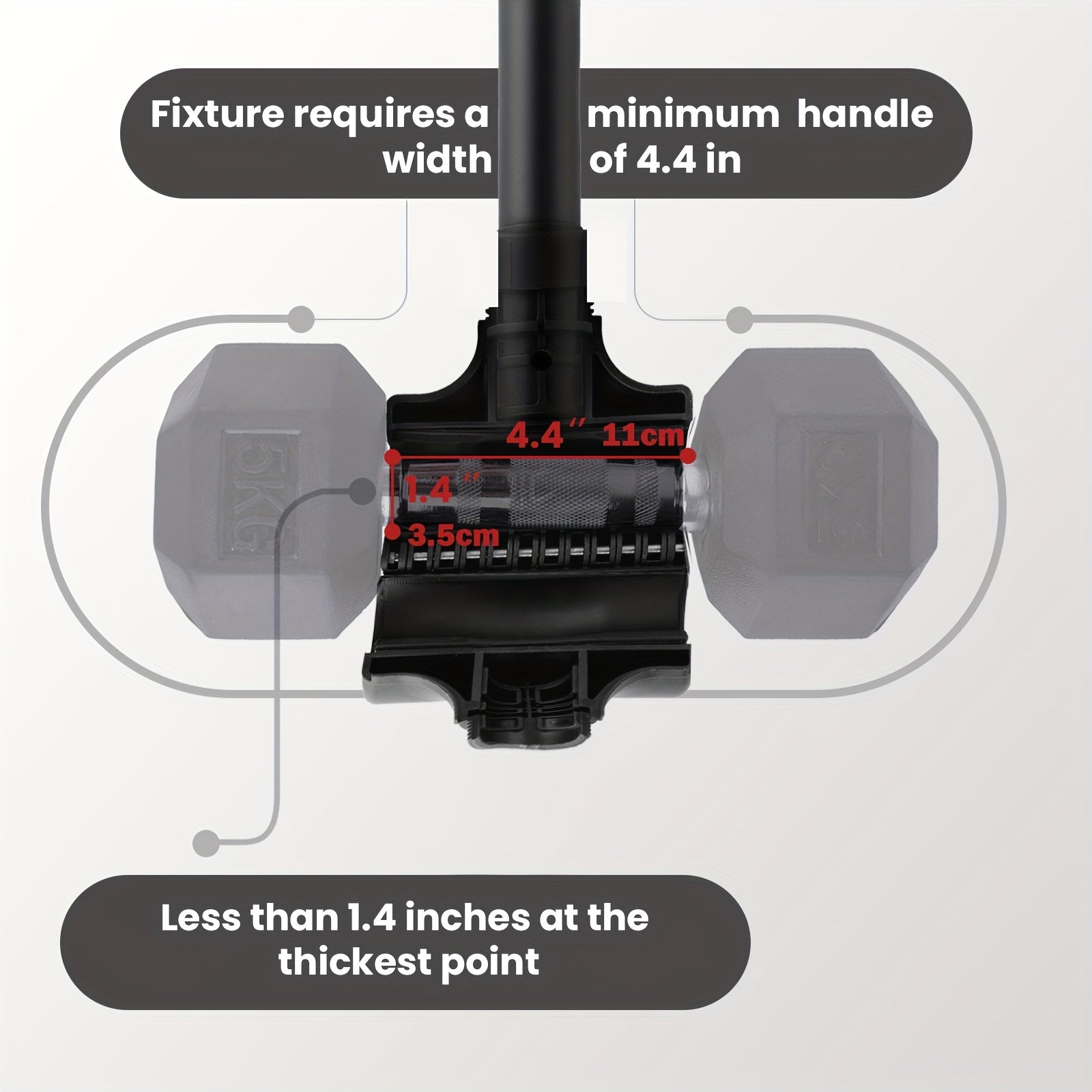 Dumbbell to Barbell Converter for 90 KG Sets