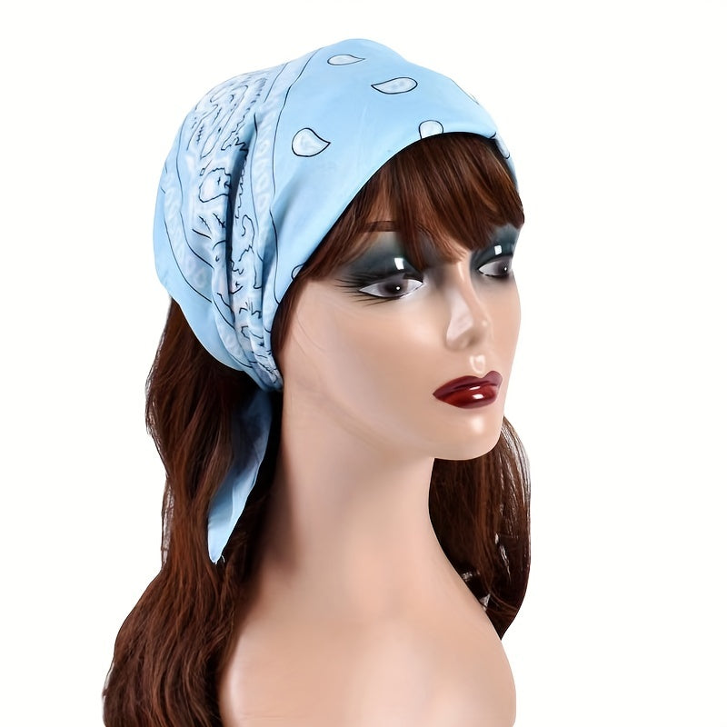 Cashew Print Multifunctional Square Scarf Bandana Neck Gaiter Headband