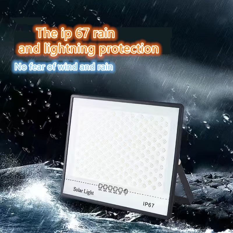 High Power Solar Street Lamp Light Control Remote Control Timing Spotlight