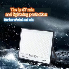 High Power Solar Street Lamp Light Control Remote Control Timing Spotlight