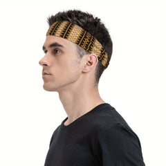 Men's Non Slip Headband for Gym Running Sweat Wicking Quick Dry Hair Accessory