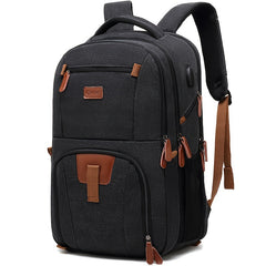 Men's Large Capacity Backpack with USB Charging Port