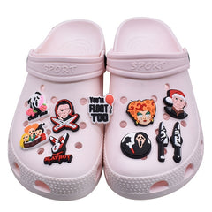 33pcs Halloween Shoes Charms Clogs Jigs Bubble Slides Sandals Decorations