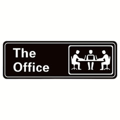 The Office Sign 9x3 Acrylic Self Adhesive for Door or Wall